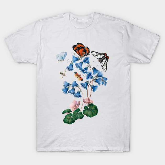 Soldanella, Amazon angel, net-winged beetle and shells T-Shirt by WAITE-SMITH VINTAGE ART